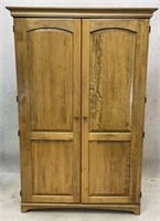 Solid Wood Computer Desk Armoire
