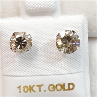 $1460 10K Moissanite(1.5ct) Earrings
