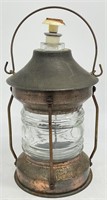 Vintage Copper & Glass Lantern Liquor Decanter