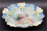 Beautiful Antique RS Prussia Floral Bowl