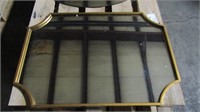 Single Framed Mirror With Gold Color Border 24" X