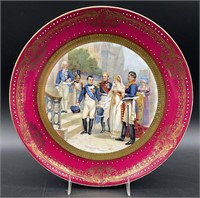 Antique Plate Depicting Napolean Wedding Scene