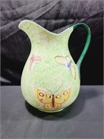Ceramic Butterfly Pitcher / Vase