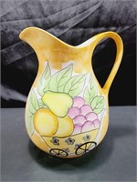 Ceramic Fruit Pitcher / Vase Chipped As Pictured