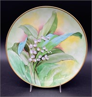 Antique Ginori Italian Hand Painted Floral Plate
