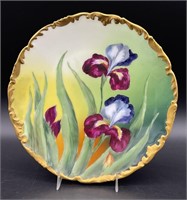 Antique Limoges Hand Painted Floral Plate
