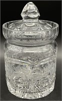 Cut Glass Biscuit Jar