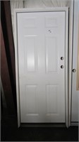 Exterior Prehung Door, 36"x 80"left Hand Open, 9 P