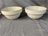 PR OF SALT GLAZE BOWLS