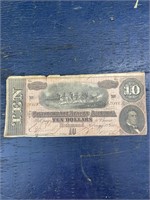 1864 $10 CIVIL WAR NOTE
