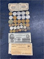 U.S. AND FOREIGN COIN & NOTE LOT