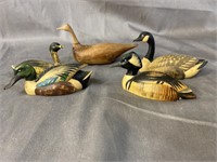 LOT OF 5 MINIATURE DUCK DECOYS