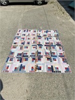 VINTAGE SMALLER SIZE BLOCK QUILT