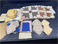 LARGE COLLECTION OF QUILT SQUARES FOR HAND MADE
