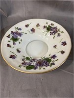 EARLY MILK GLASS DECORATED BOWL