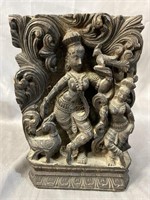 ANTIQUE CARVED INDIAN FIGURE