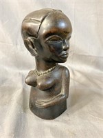 EBONY AFRICAN BUST