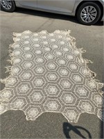 LARGE HAND MADE CROCHET TABLE CLOTH