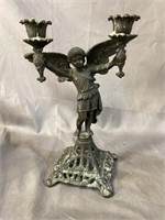 SPELTER ANGLE CANDLESTICK