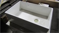 White Porcelain Farm Sink, 30"x19"x10"