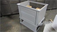 Bathroom Vanity Gray, 22d"x30"wx30"h, Two Drawers,