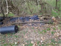 2 groups of misc lumber.  Out in yard under