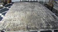 Thomasville Sorrento Beige Grey Shag Area Rug. 5.3