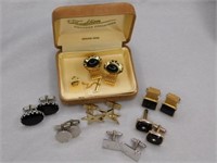 Men's cufflinks, includes onyx ones