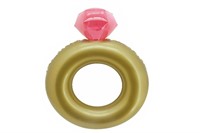 Pink Diamond Ring Swim Tube Inflatable Pool Float