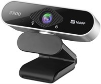 IFROO FHD 1080P Webcam with Microphone,No fisheye