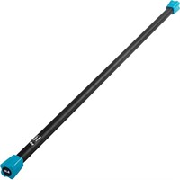 NIDB Day 1 Fitness Weighted Workout Bar with Rubbe
