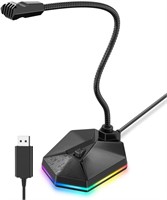 RGB USB Microphone for Computer, Gaming Microphone