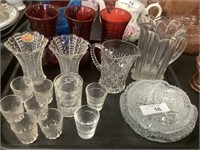 Vintage Shotglasses, Pressed Glass.