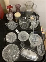 2 Trays Glassware.