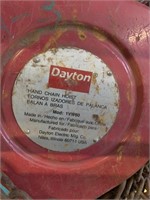(1) USED DAYTON  Manual Chain Hoist, 4,000 lb.