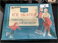 Vintage Sears Ice Skates, Almost New Condition.