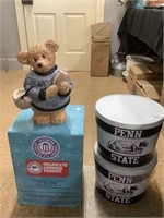 Penn State Cookie Jar, Tins.