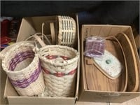 2 Boxes of Assorted Baskets.