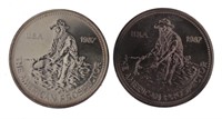 1987 Engelhard Prospector .999 Fine Silver Coin