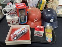 Baseball collector items, winross truck, vintage