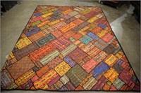 Persian Hand Sewn Quilt 6.6  x 8.3  ft