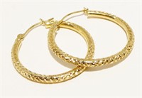 Medium 10K Y Gold Hoop Earrings 1.1g
