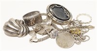 Sterling Silver Scrap Jewelry 55g