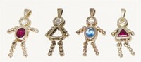Sterling Silver Children Charms 8.3g