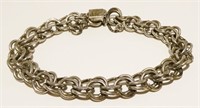 JB Sterling Silver Charm Bracelet 7" 23.7g**