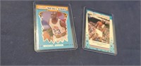 1989 and 1990 Fleer Stickers Michael Jordan Card