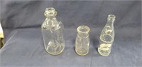 3- Glass Bottles, Harrisburg Darries, Lebanon