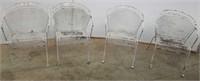 4- Outdoor Metal Chairs