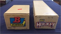 1990-91 Bowman & Topps Hockey Trading Cards
