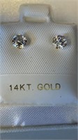14KT Gold CZ Earrings